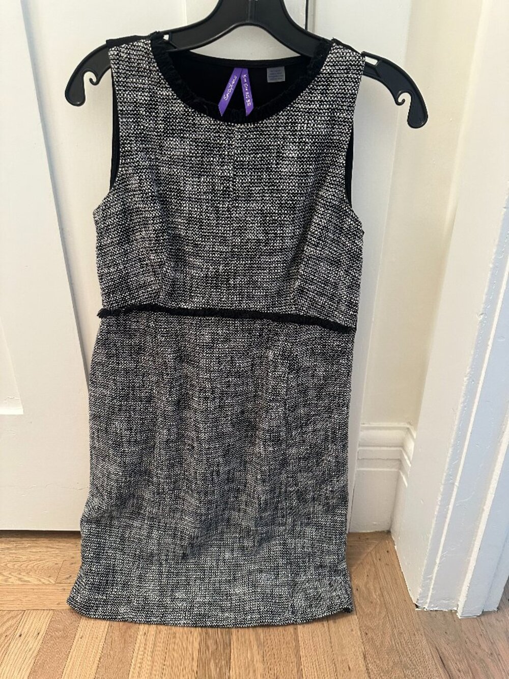Seraphine Black & White Tweed Maternity Dress - Never Worn - Size 4